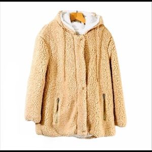 C & C California Jacket  Beige Sherpa Teddy XL